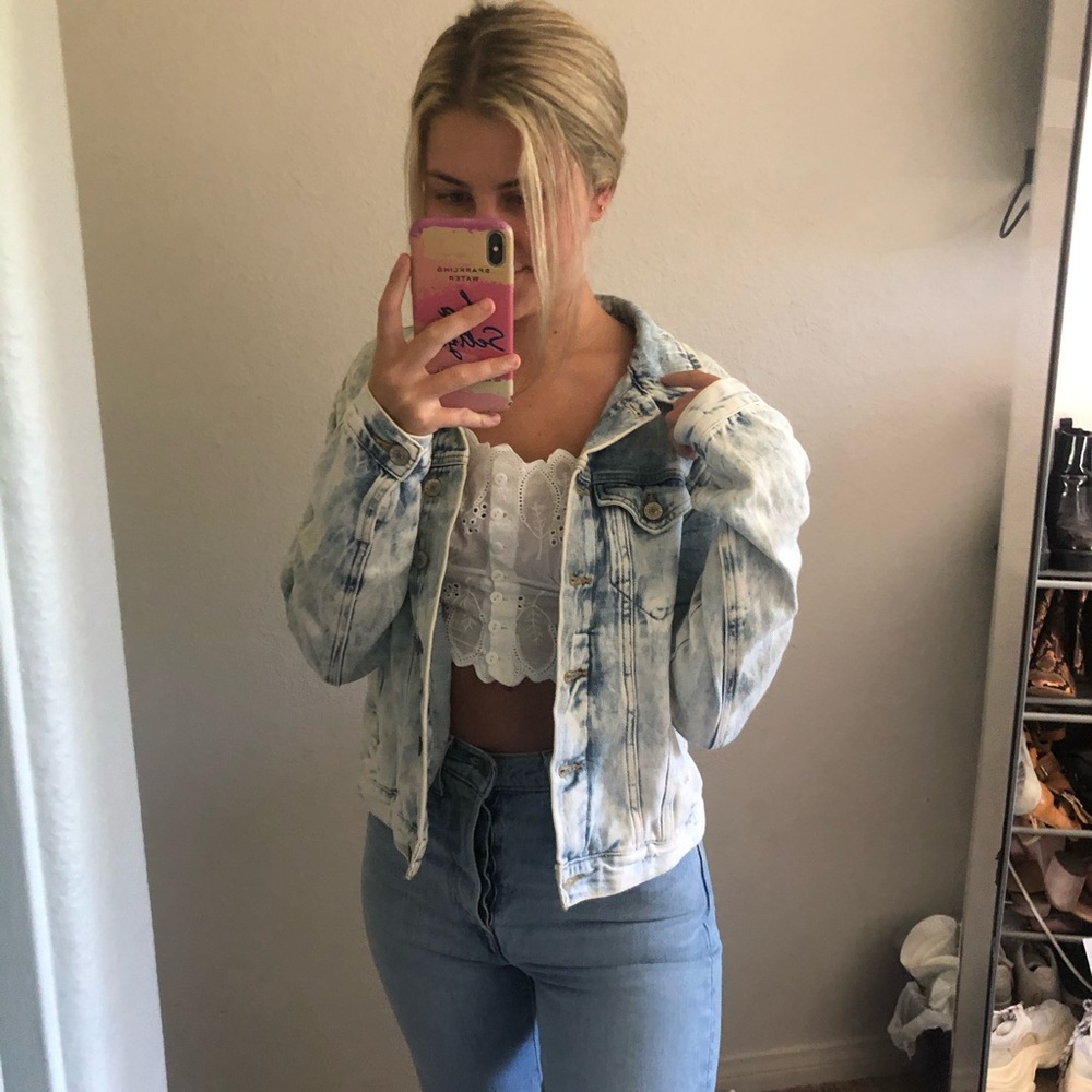 Forever 21 Acid Wash Denim Jacket